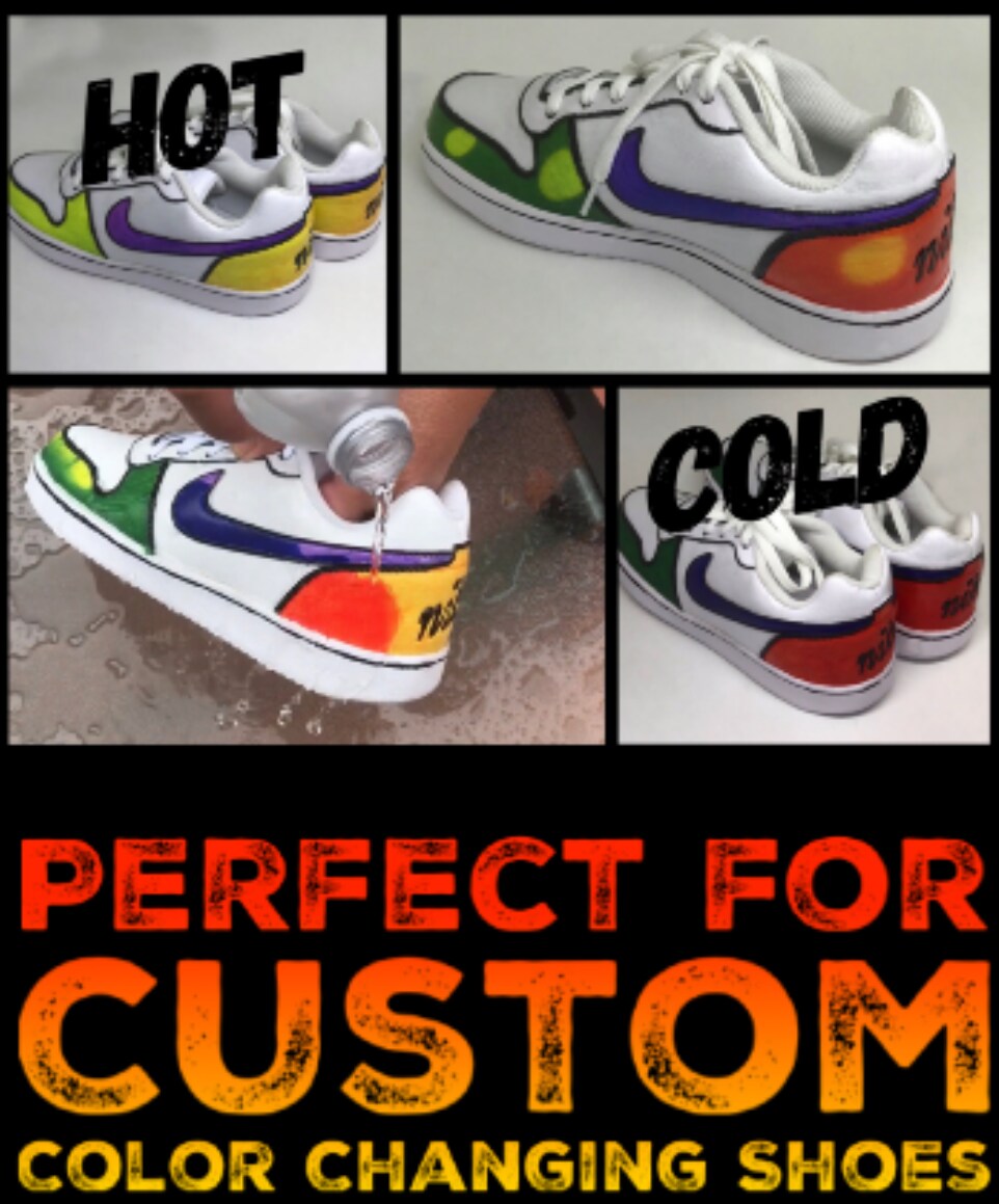 Universal Magic Paints Thermochromic Heat Sensitive for Secret Messages  Color Changing T-Shirts Shoes