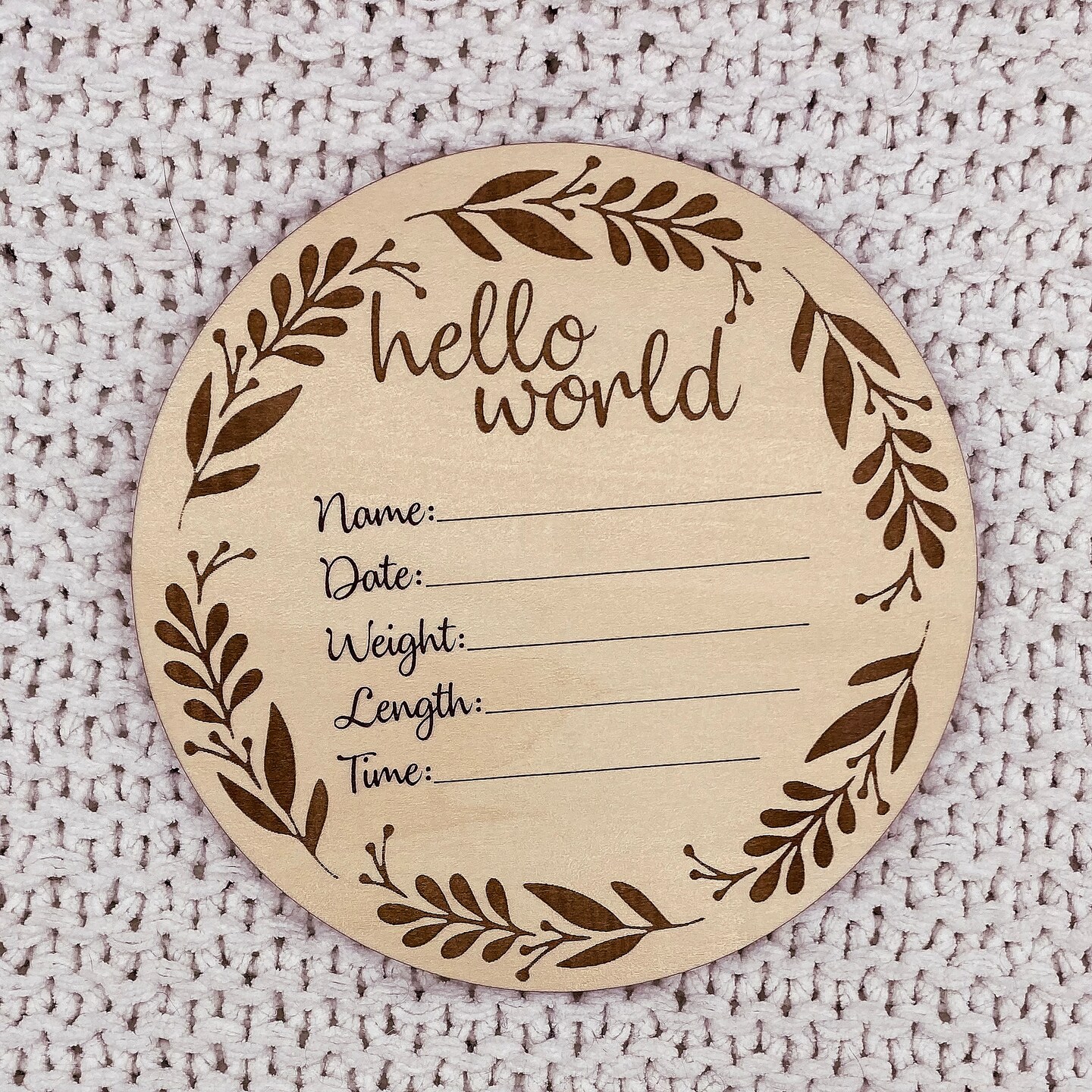 Birth Announcement Plaque, I'm New Here Wooden Baby Plaque, Newborn Announcement Sign, Newborn Photo Props, I'm New Here Sign