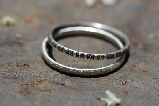 Minimalist on sale silver rings