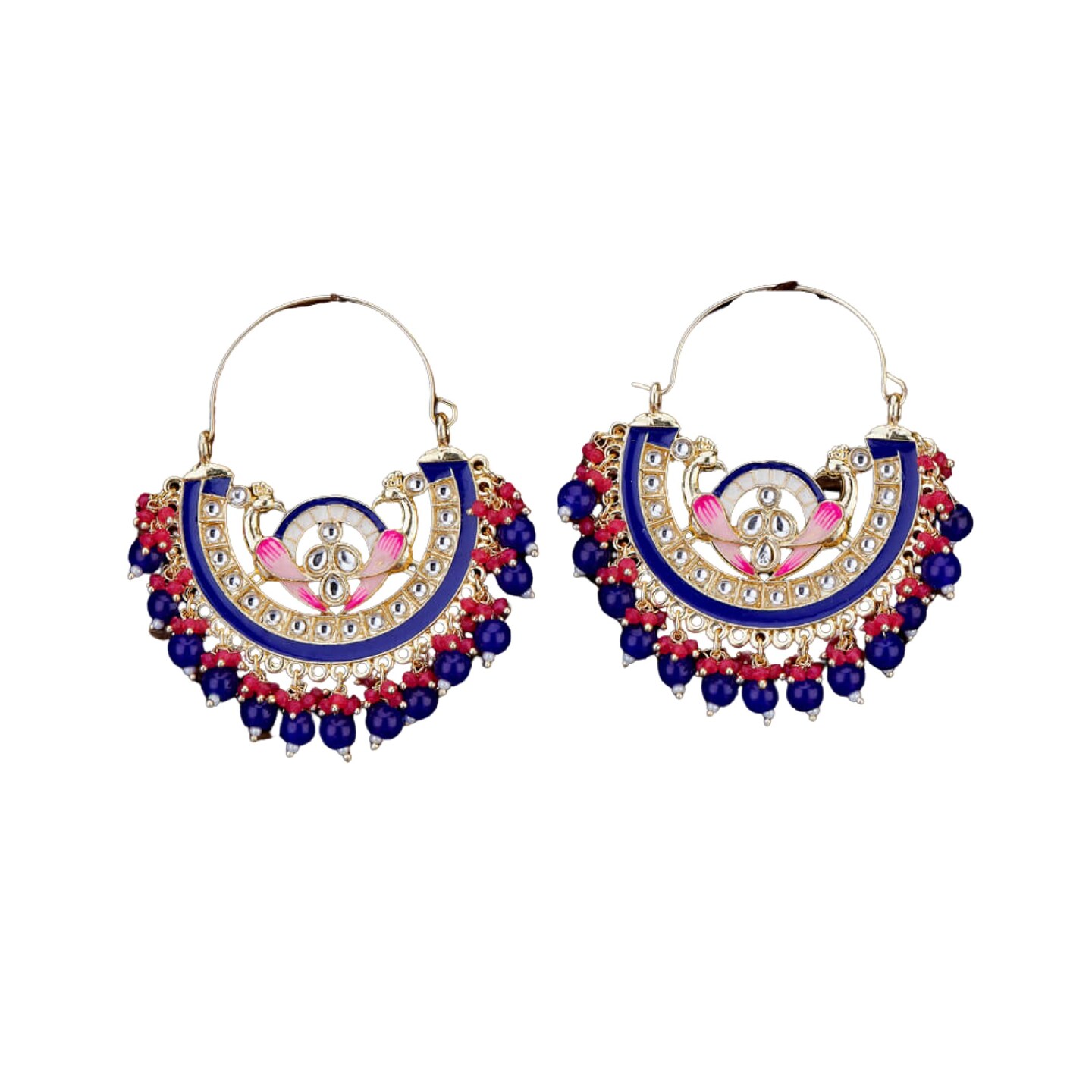 Amazon.com: Bohemian Indian Statement Hoop Earrings for Women Girls Gold  Plated Vintage Chandelier Bell Drop Huggie Hoops Earring Beaded Mexico  Tassel Dainty Hooped for Jhumka Jhumki Traditional Wedding Christmas  Jewelry Gifts (Gold):