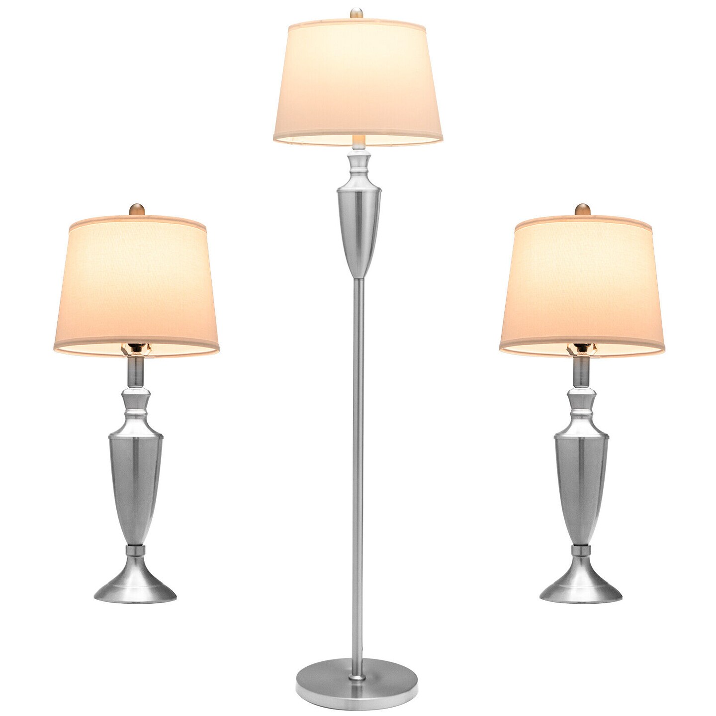 Floor and table lamp deals sets contemporary