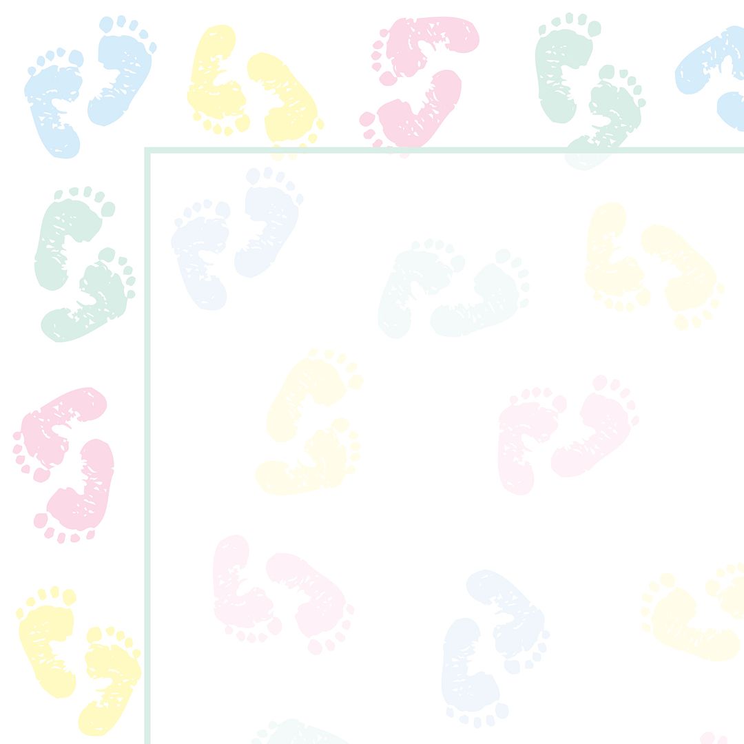 Great Papers! Baby Feet Stationery Letterhead, Invitations and Announcements, Printer Friendly, 8.5&#x22;x11&#x22;, 80 Pack