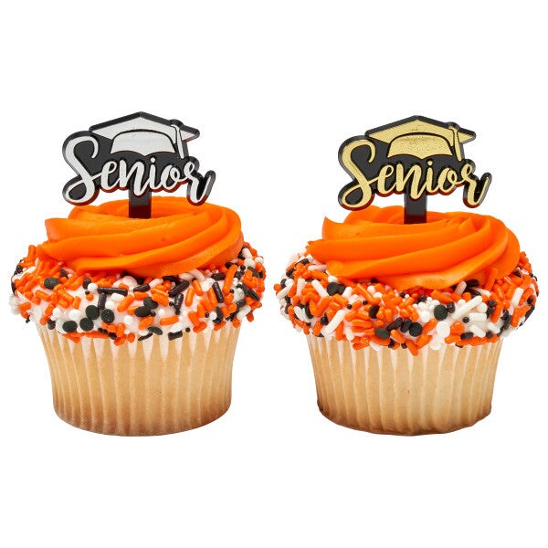 Senior DecoPics&#xAE; Cupcake Decoration, 12ct