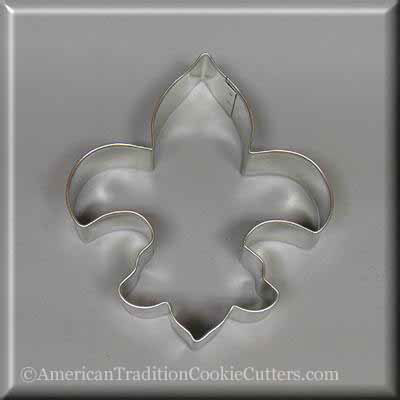 Miniature Fleur D Lis Tin Cookie Cutter 1.75 M1651