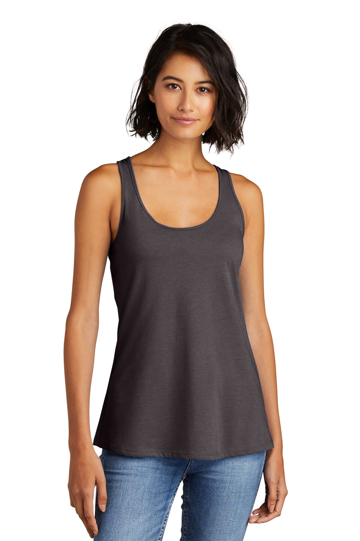 District&#xAE; Women&#x2019;s Racerback Tank Recycled Blend Scoop Neck Tee
