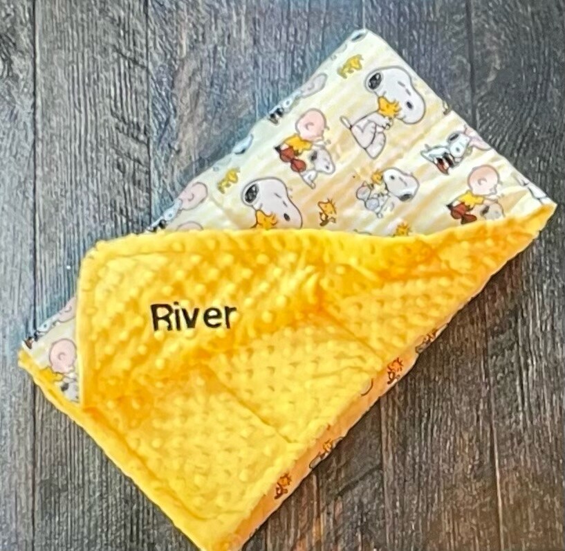 Weighted blanket for kids snoopy sleep anxiety sensory Little Mimis MakerPlace by Michaels