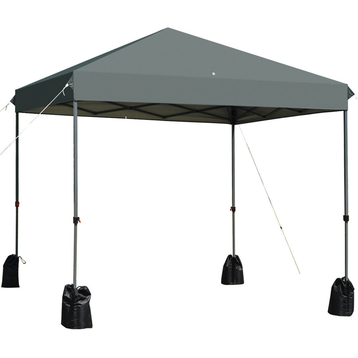 8&#x27;x8&#x27; Outdoor Pop up Canopy Tent  w/Roller Bag-White