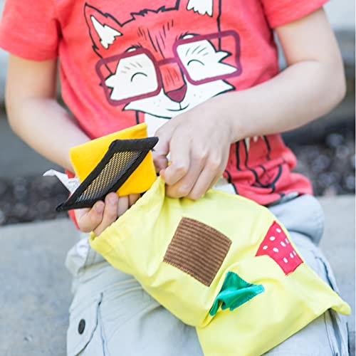 Sensory Squares, Textured Beanbags Squares, Toddler Sensory Toys, Preschool Kindergarten Classroom Must Haves, Set of 20 Beanbags, Ages 3+