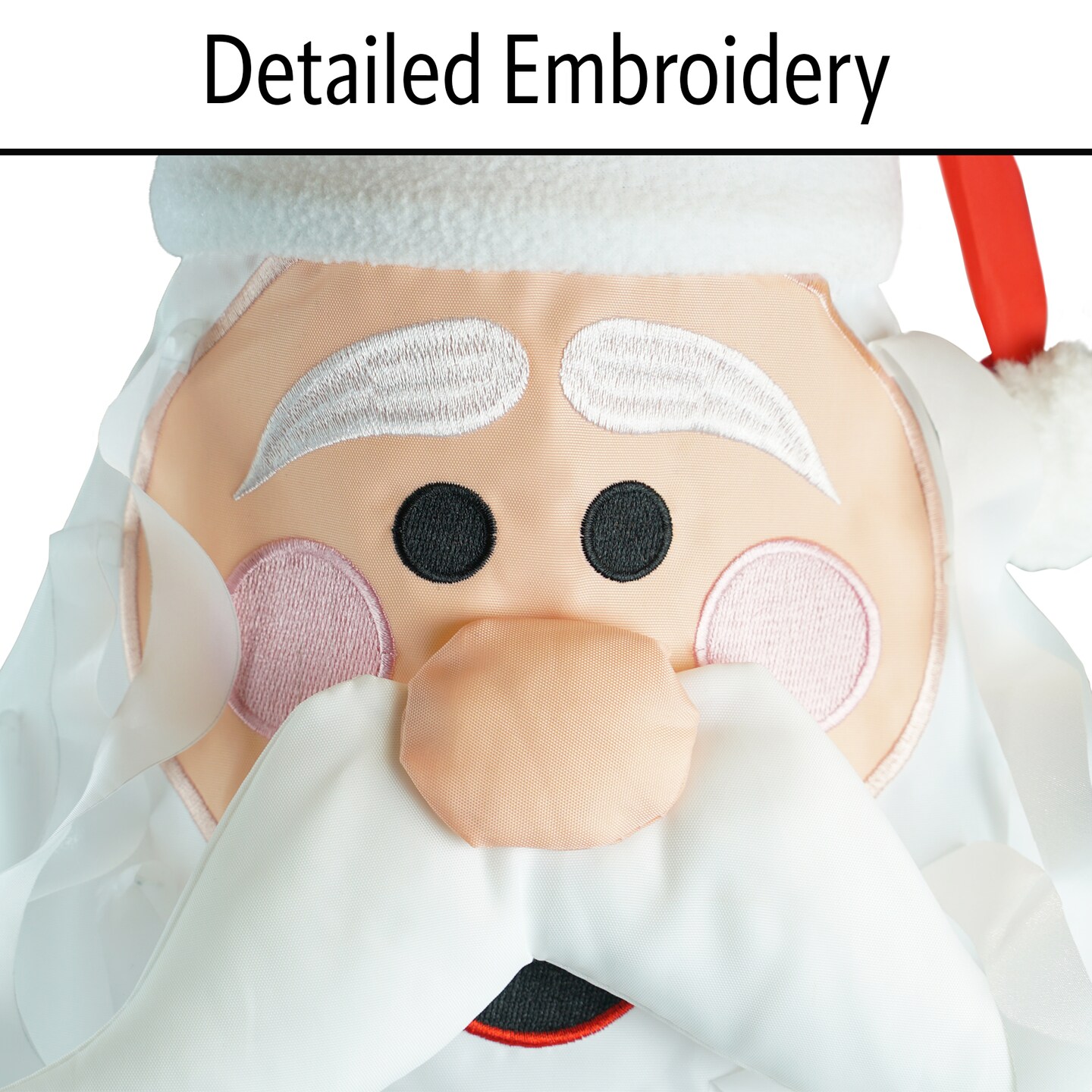 In the Breeze 5226 &#x2014; Santa 3D Windsock &#x2014; Fun St. Nick Holiday Christmas Outdoor Porch Decoration