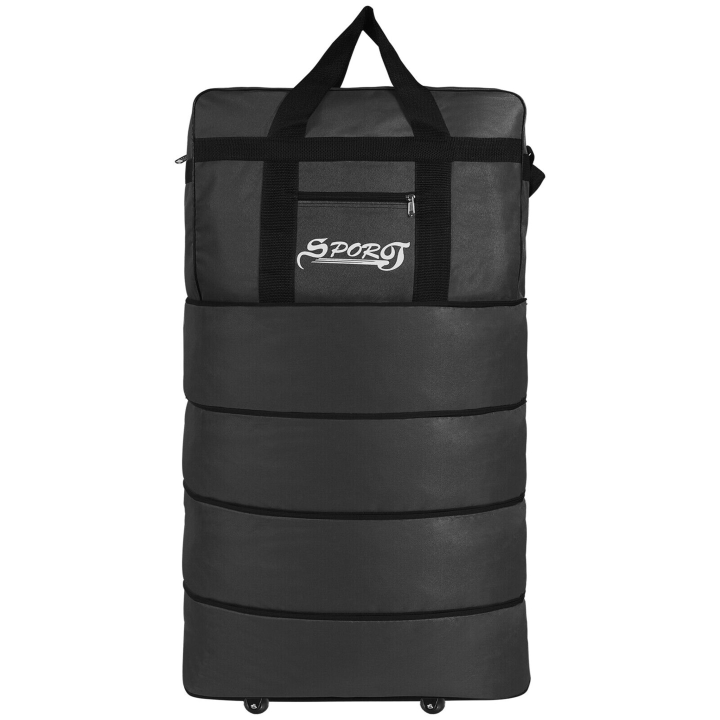 Expandable Wheeled Duffle Bag Foldable Rolling Luggage.