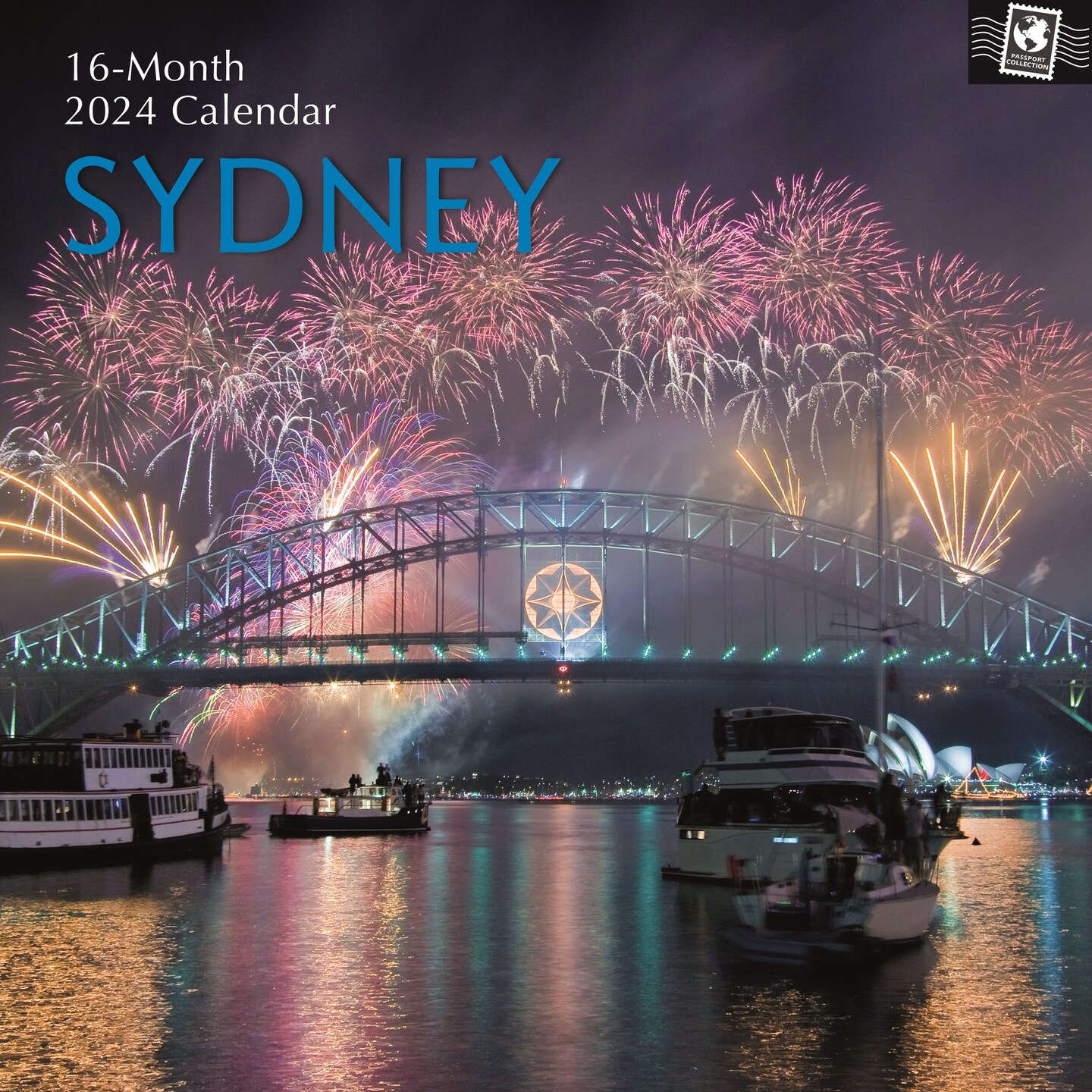 2024 Square Wall Calendar, Sydney, 16-Month Passport Collection Theme ...