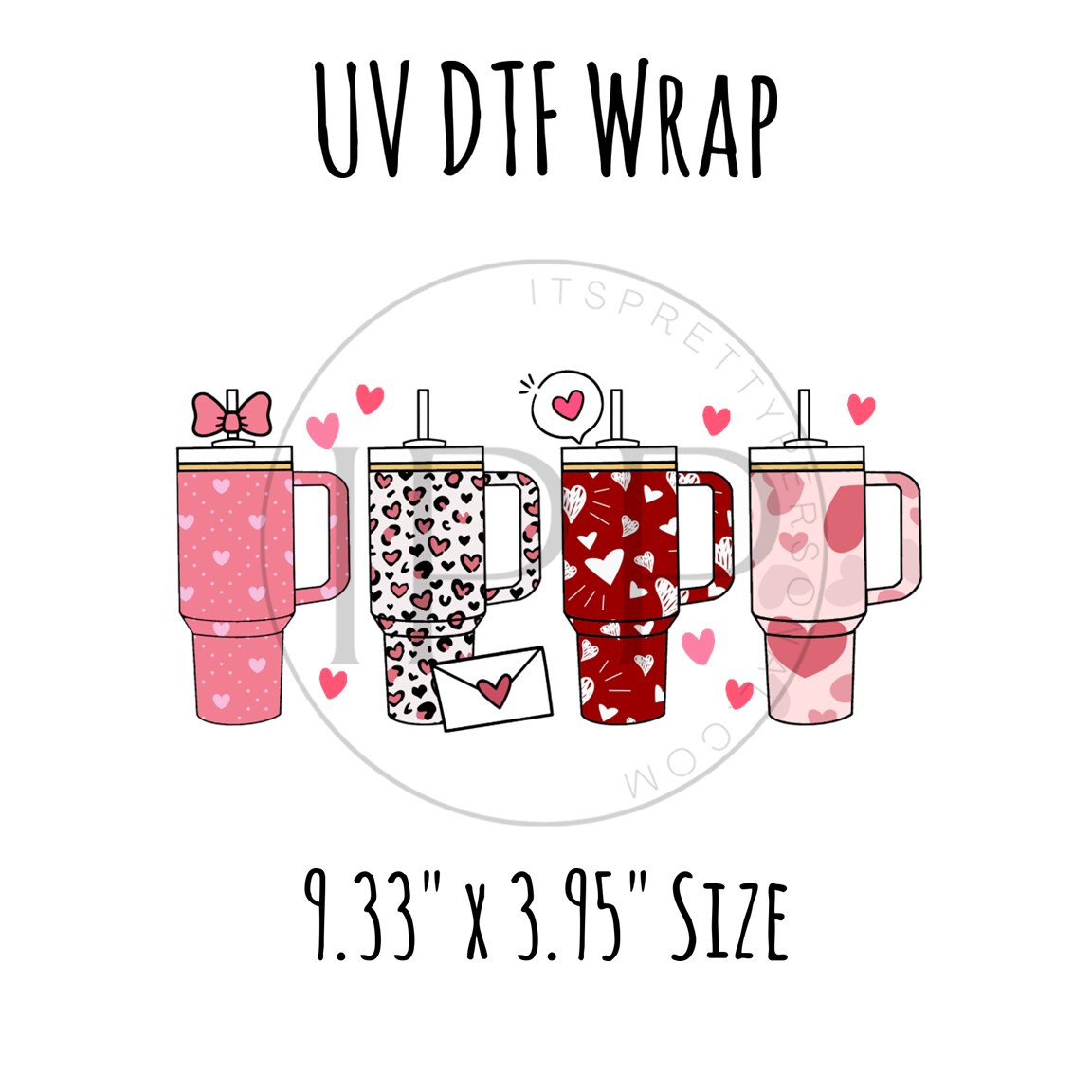 #236- Basic Girl Valentines- 16oz Cup UV DTF Wrap