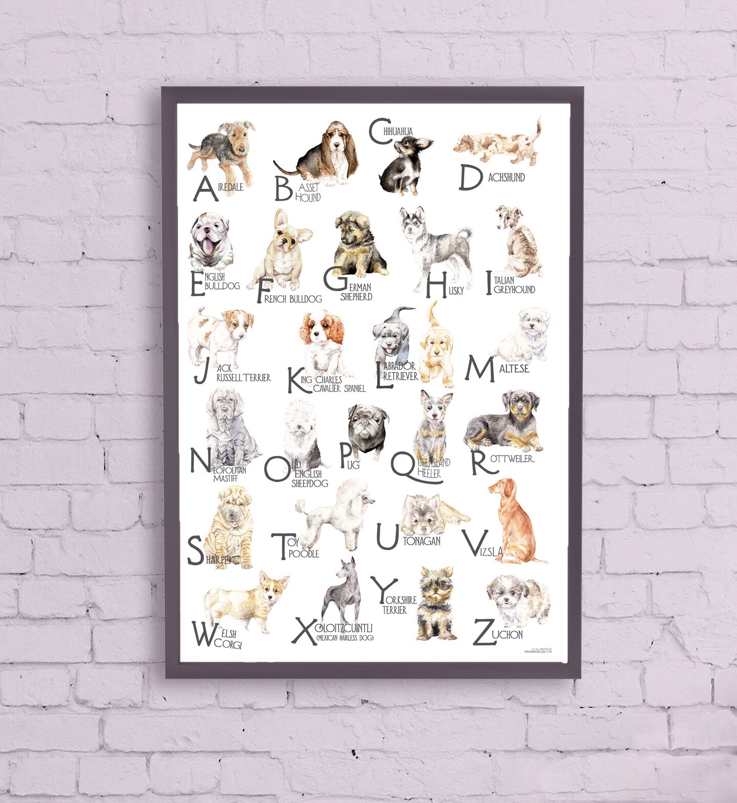 ABC Dogs Alphabet Poster | MakerPlace by Michaels