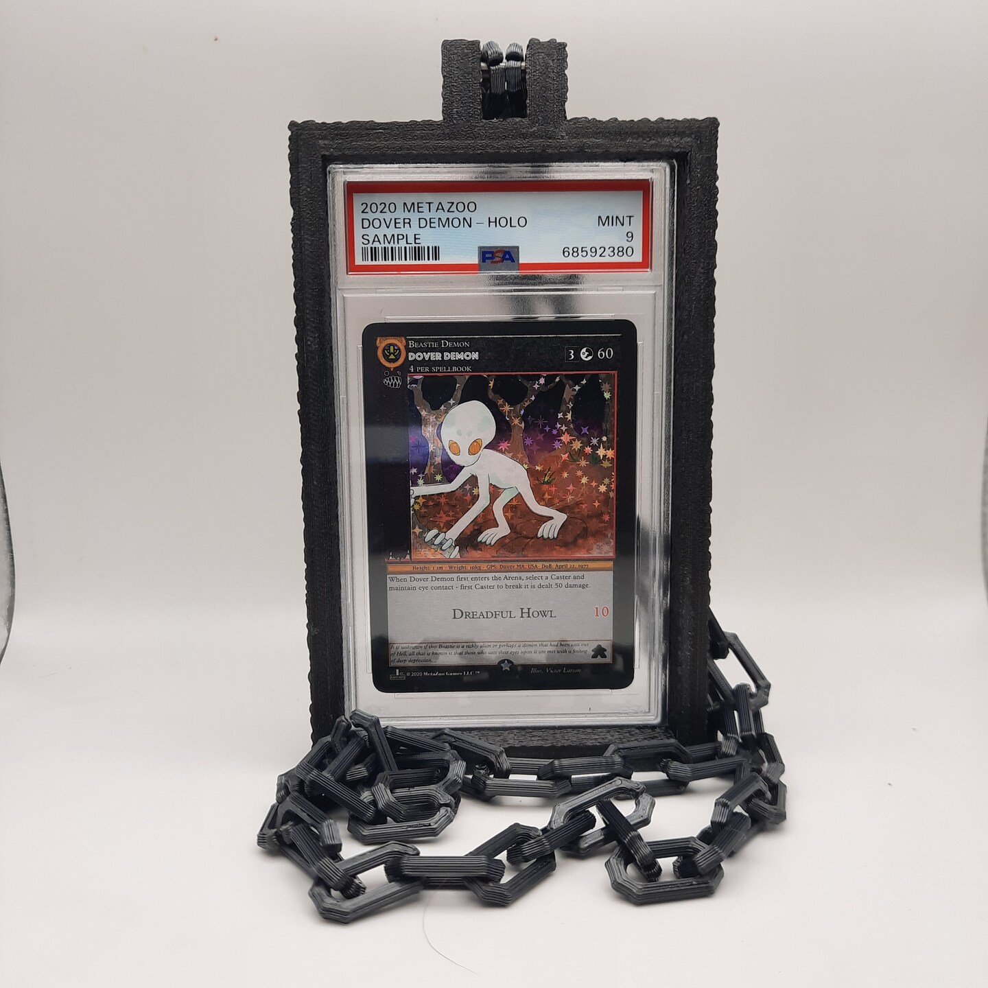 額縁 Bloodhound SSC 3D PRINTED PSA CGC SLAB NECKLACE GRADED CARD NOT INCLUDED