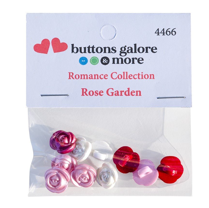 Buttons Galore and More Craft &#x26; Sewing Buttons - Rose Garden - 36 Buttons