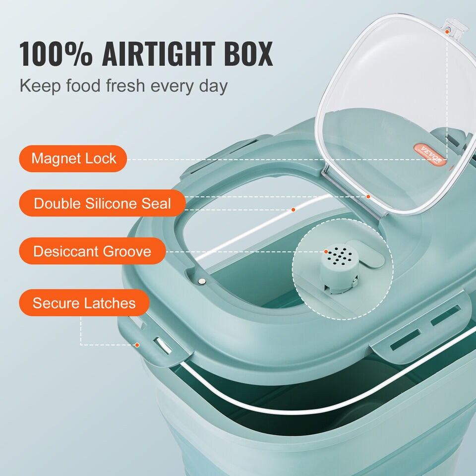 Collapsible Dog Food Storage Container