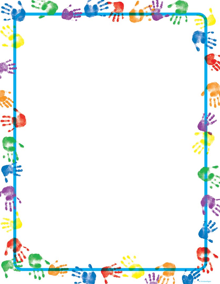 Great Papers! Handprints Stationery Letterhead, Invitations and Announcements, Printer Friendly, 8.5"x11", 80 Pack