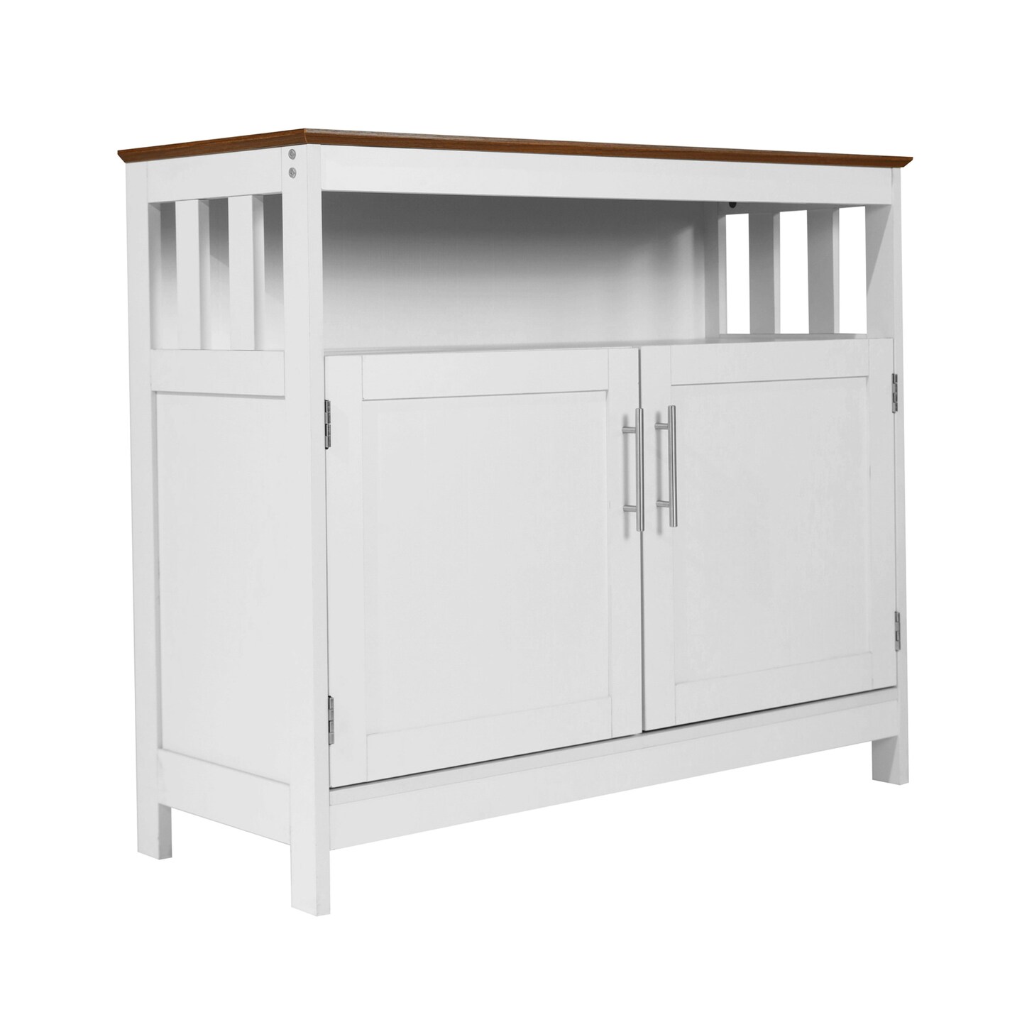Merrick Lane Tanner Buffet and Sideboard with Storage Cabinet and Upper Shelf