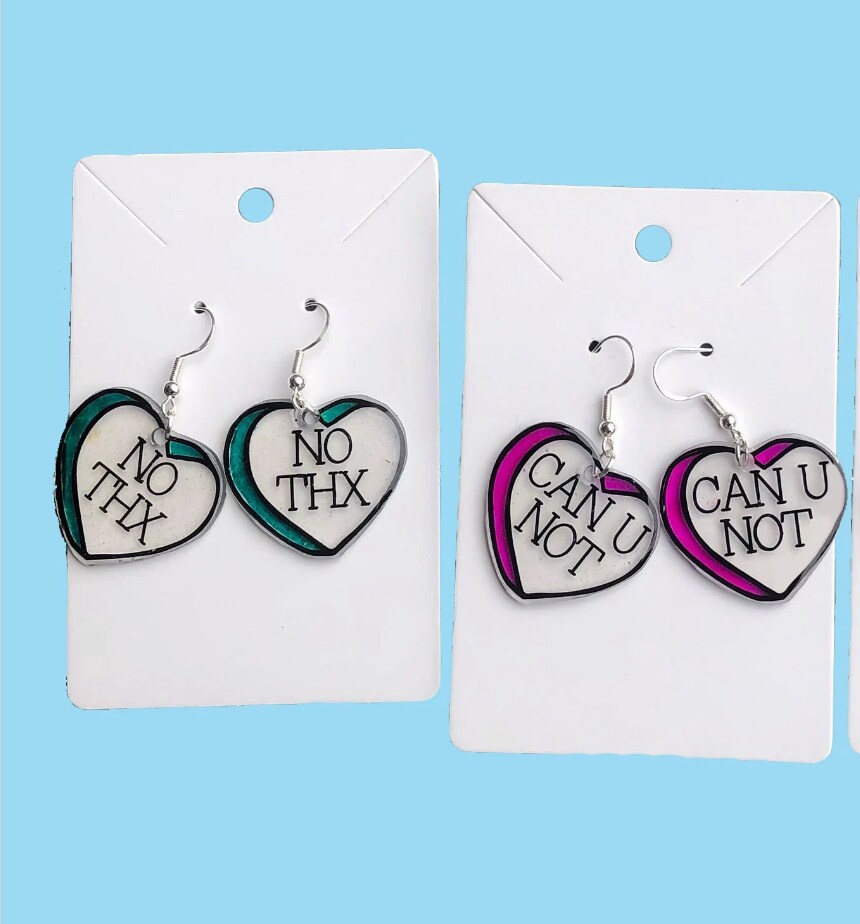Valentine's Day Clay Earrings - Etsy