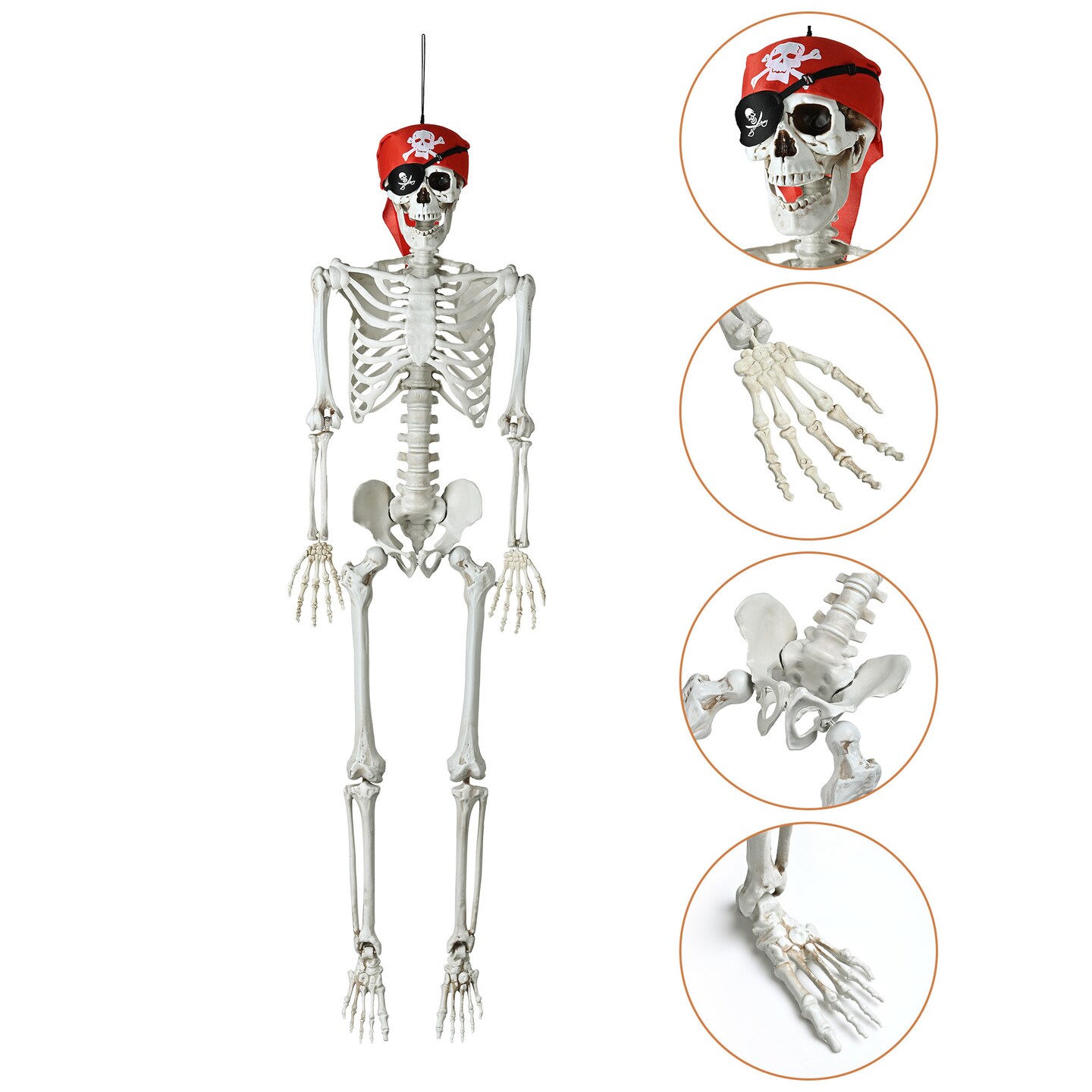 Halloween 5.4 FT Skeleton Bones