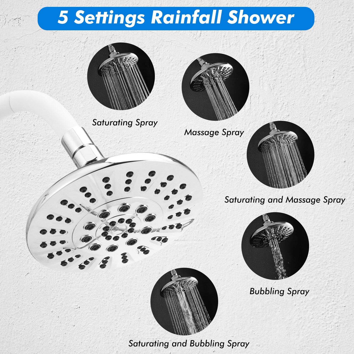 High Pressure Combo Handheld Shower Head