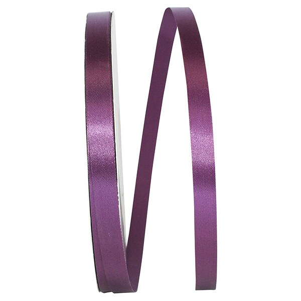 Florist Ribbons --- &#x215C; inch x 100 yards --- Satin / Acetate Supreme Cooler Ribbon -- Plum Color
