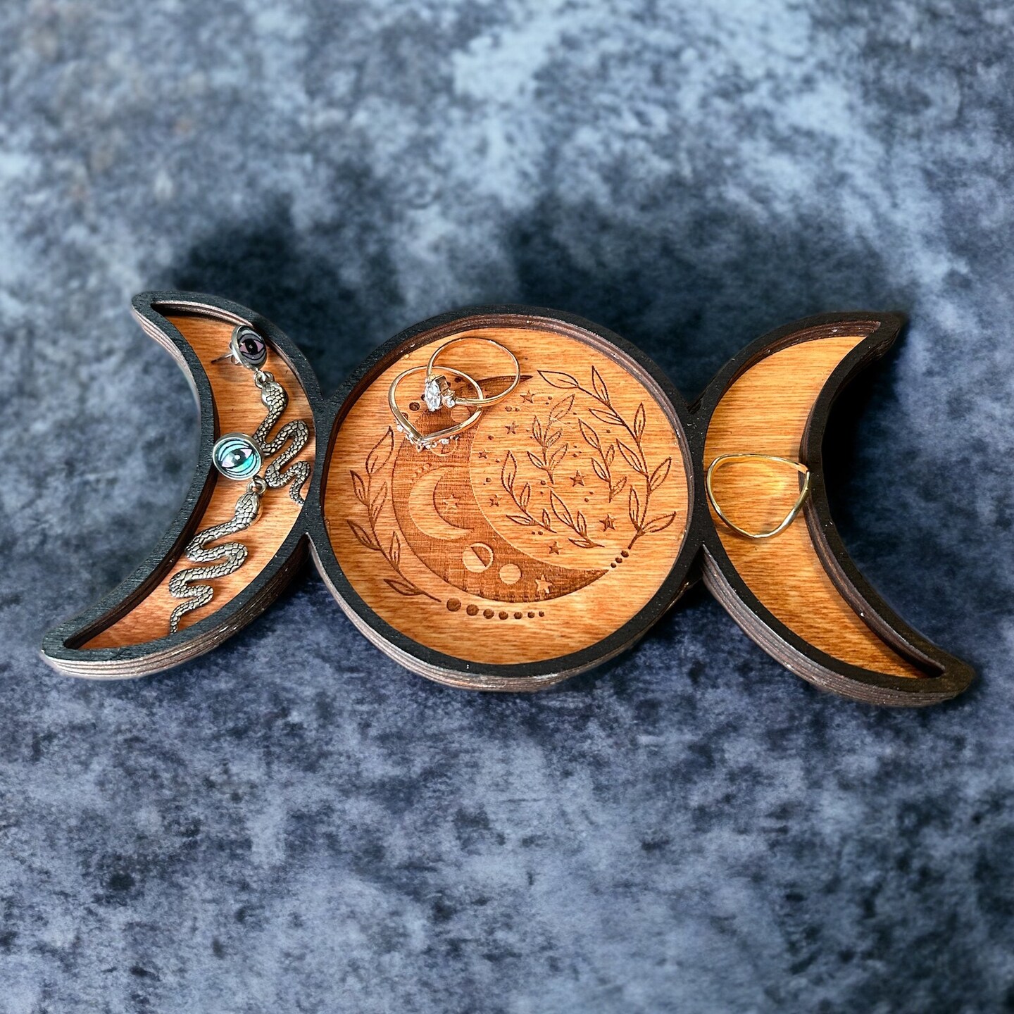Moon Phase Wooden Trinket Trey | MakerPlace by Michaels