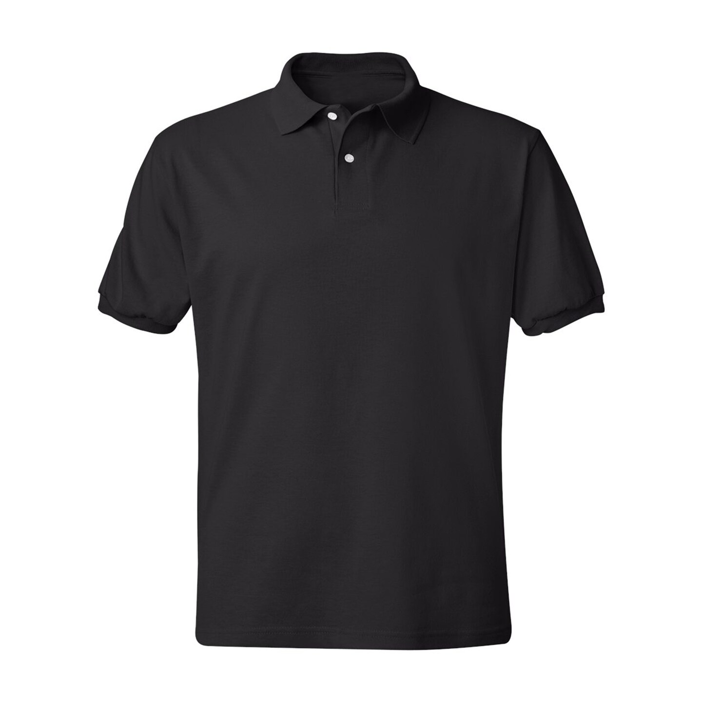 Hanes Men's EcoSmart Jersey Polo Shirt Cotton Polyester Blend Classic Fit Casual Workwear