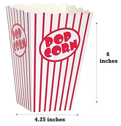 20 Pieces Movie Night Popcorn Boxes for Party - Paper Popcorn Buckets -, Movie Theme Party Decorations, Movie Party Favors, Container, Carnival & Movie Night Supplies, Movie Party Decorations