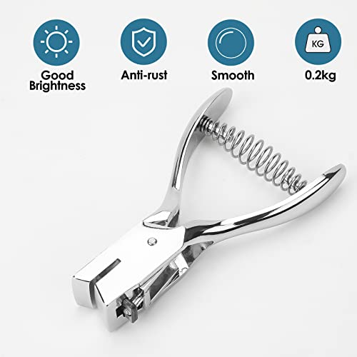Hole Punch Slot Punch Badge Hole Punch for ID Cards,Hand Held,No Burrs Holes,One Slot Hole Puncher for ID Badges Hole Punch for Badge,Metal Hole Punch for ID Cards,Badge Holes,15mm x 3mm Hole