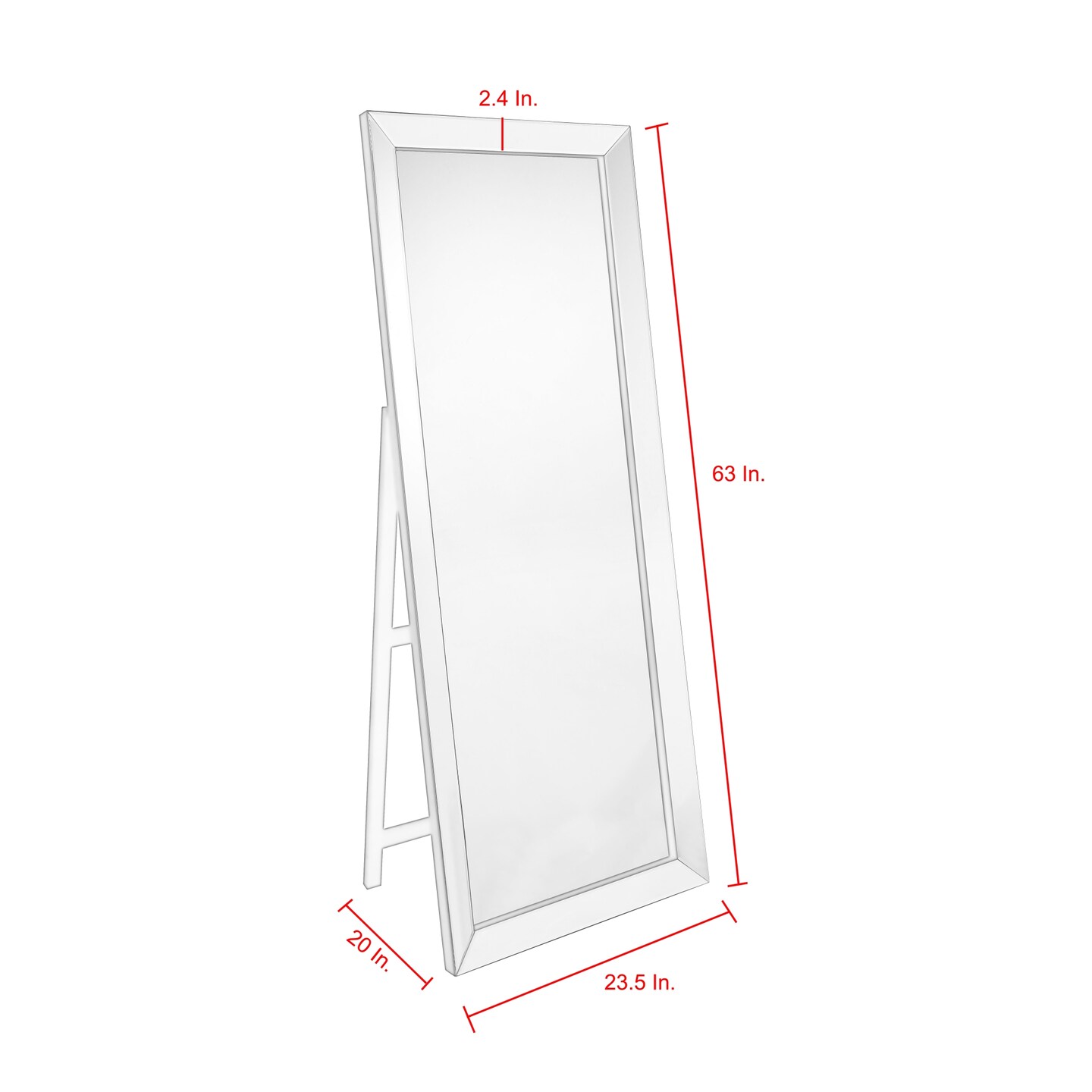 Coral Full Length Cheval Floor Standing Mirror