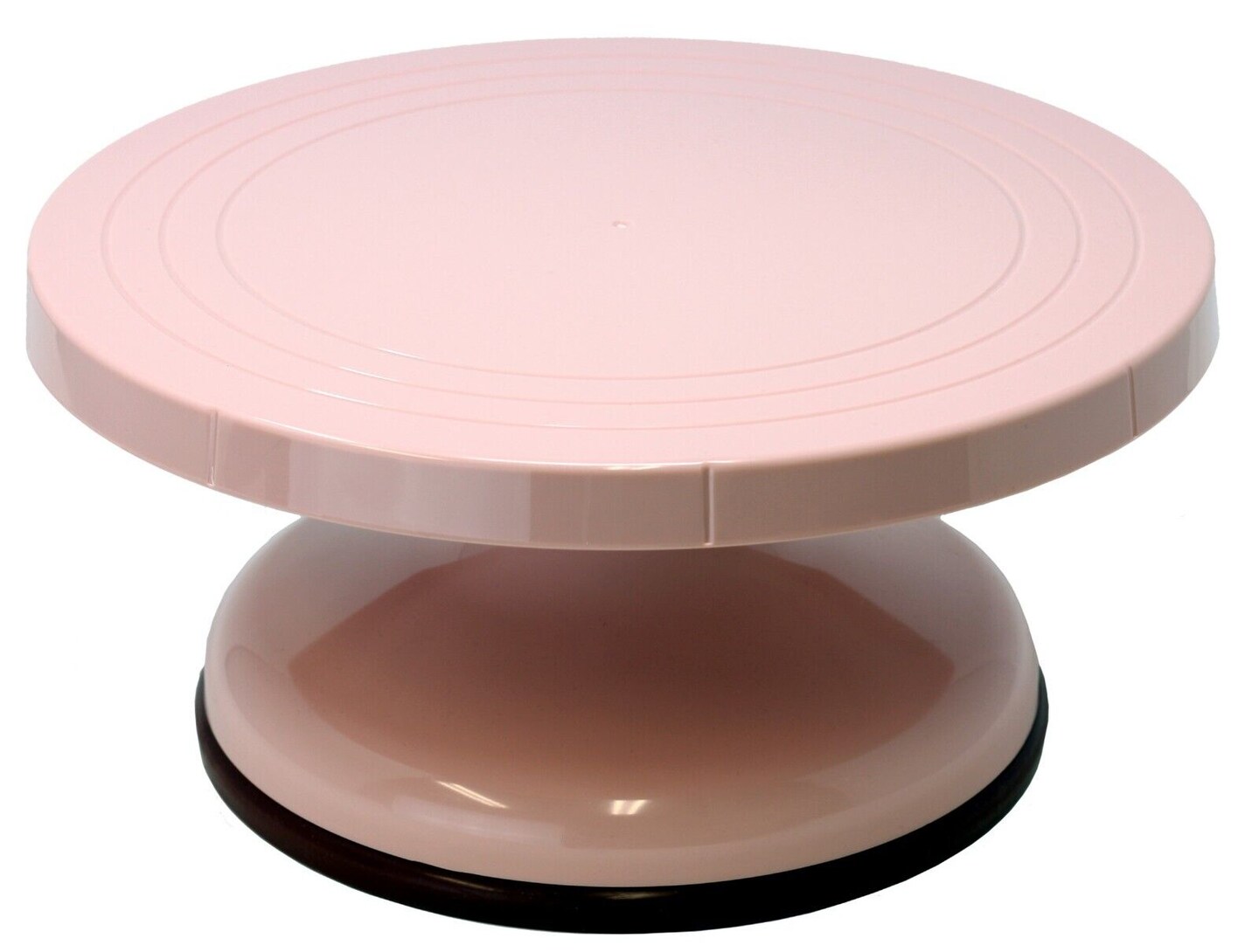Rotating Cake Decorating Turntable -Pink Plastic.