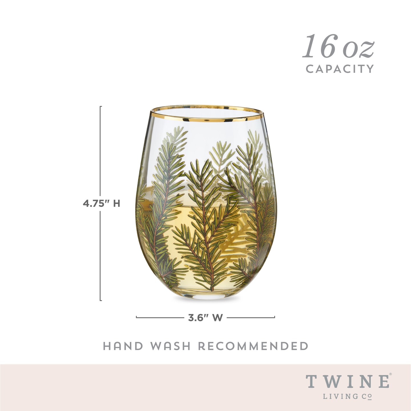 Woodland Stemless Wine Glass Set 