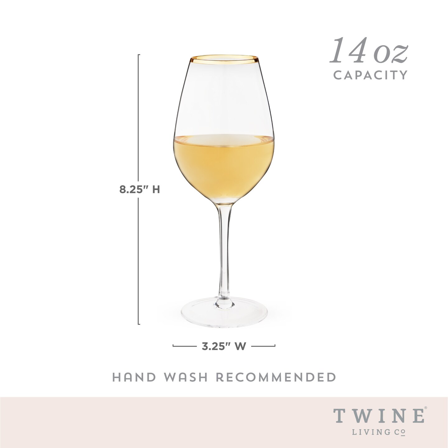 Gilded Stemmed Wine Glass Set 