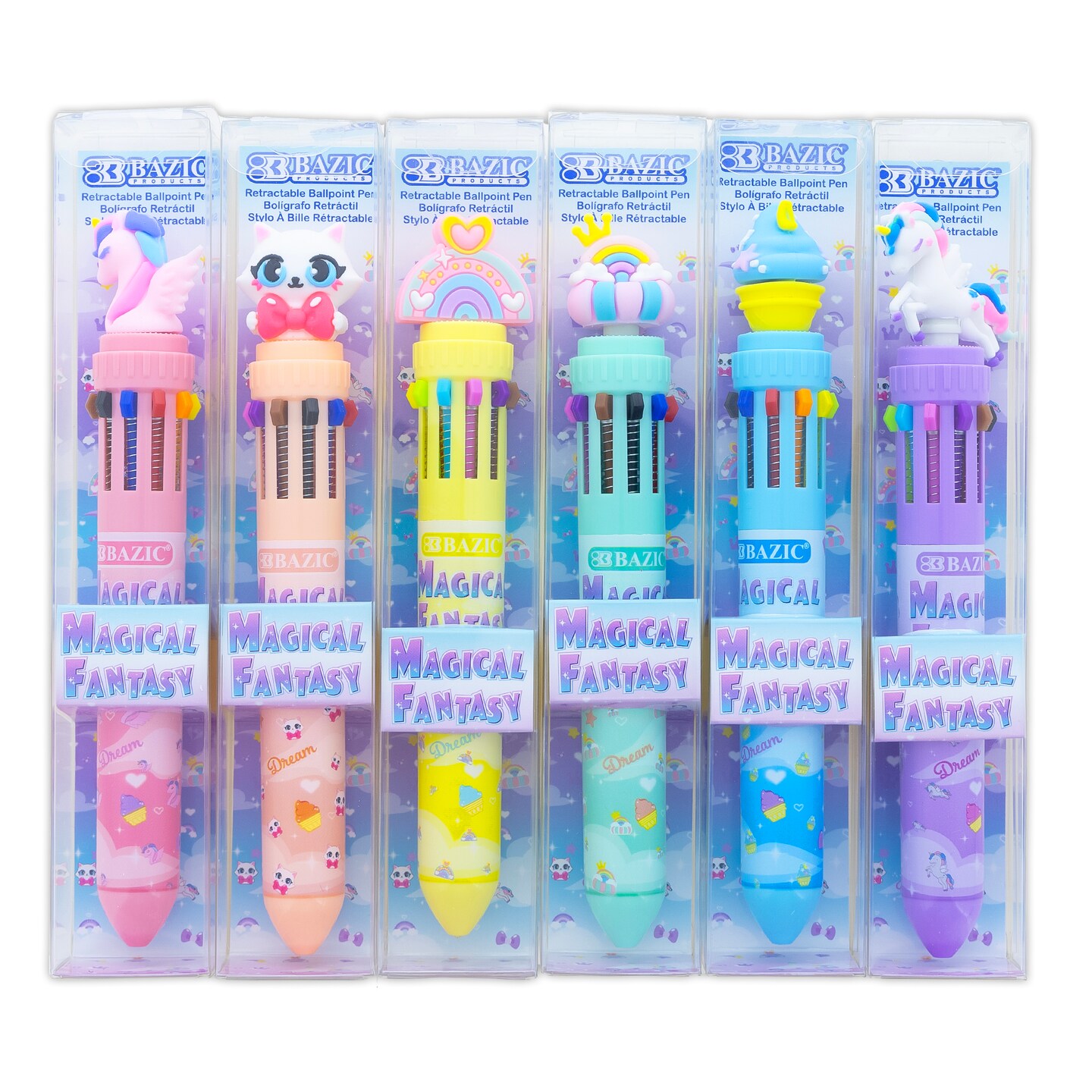 BAZIC 10-Color Pen Magical Fantasy Series