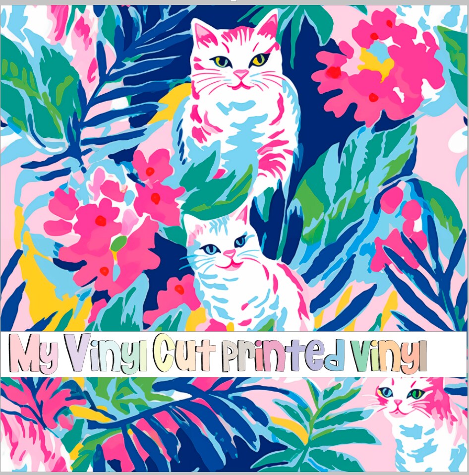 12 x 12 inch Sheet of Printed Vinyl or HTV in the K80-46 Pattern ...
