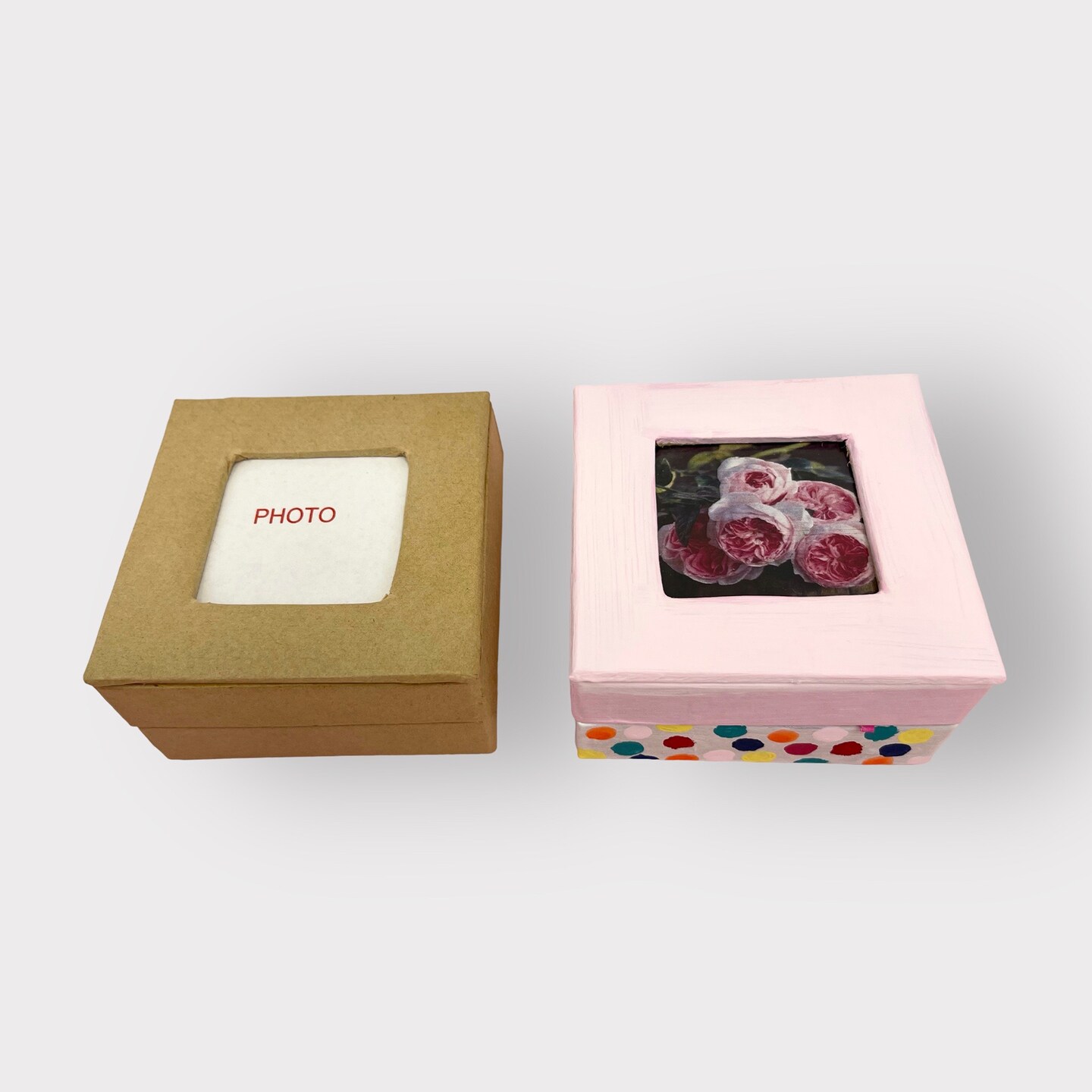 Value Pack of 72 Square Photo Box -  Small