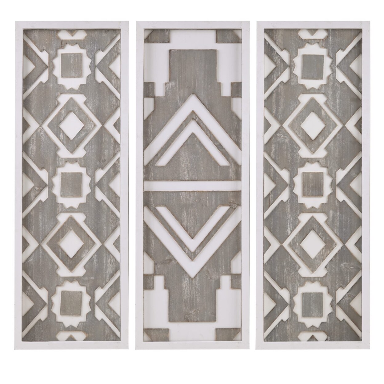 Madison Park   Wall Art Living Room D&#xE9;cor, Grey - 12.6&#x22;W x 36.81&#x22;H x 1.18&#x22;D