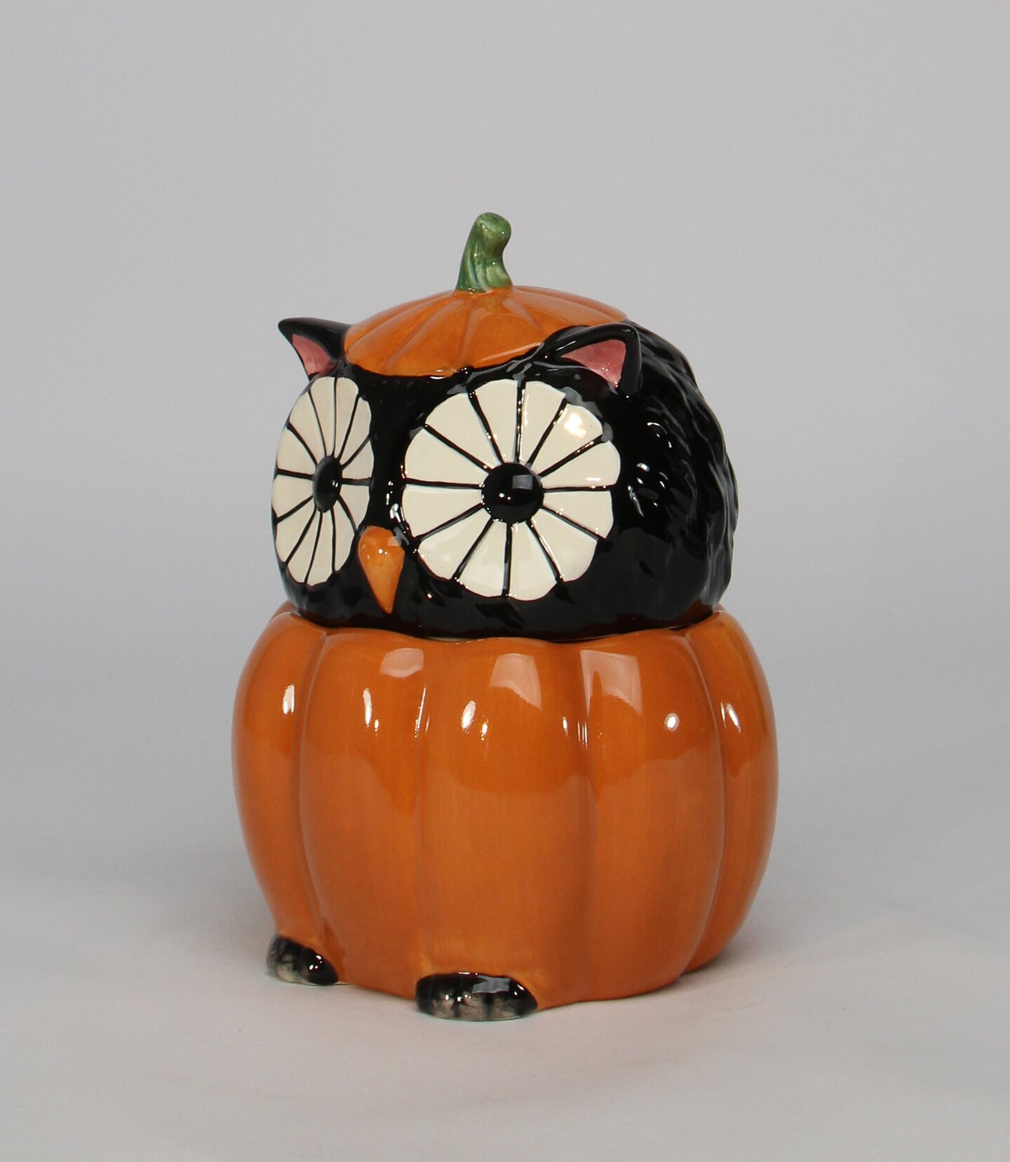 Ceramic Black Owl Pumpkin Candy Box, Home D&#xE9;cor, Gift for Her, Gift for Mom, Kitchen D&#xE9;cor, Fall D&#xE9;cor, Halloween D&#xE9;cor