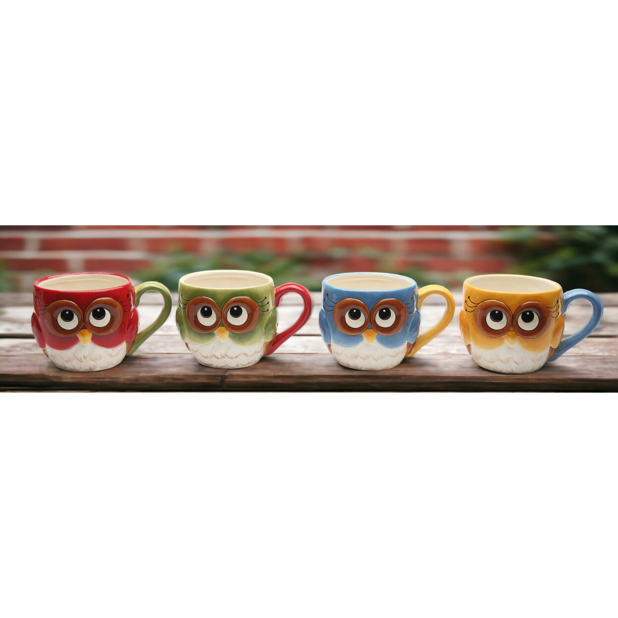 Owl: Set Of 4 Owl Mug Coffee Mug Gift Idea For Any Occasion Bird Lovers Gift