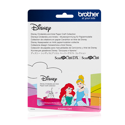 Brother CADSNP07 Disney Cinderella and Ariel Design Pattern Collection