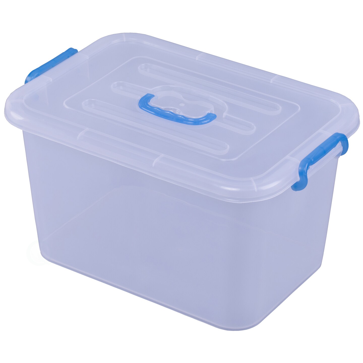 Large Clear Plastic Storage Container With Lid And Handles Durable Lightweight