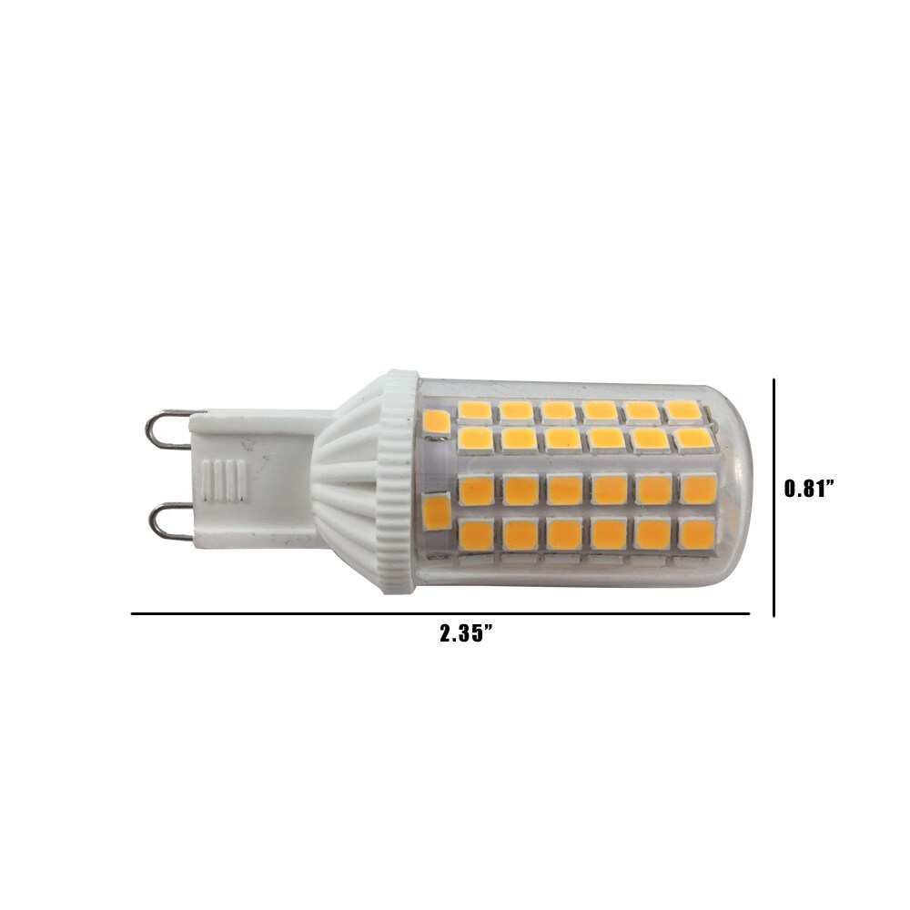 BulbAmerica 5W G9 LED 2700K Warm 530Lm Dimmable 120V Non-Flicker Bulb