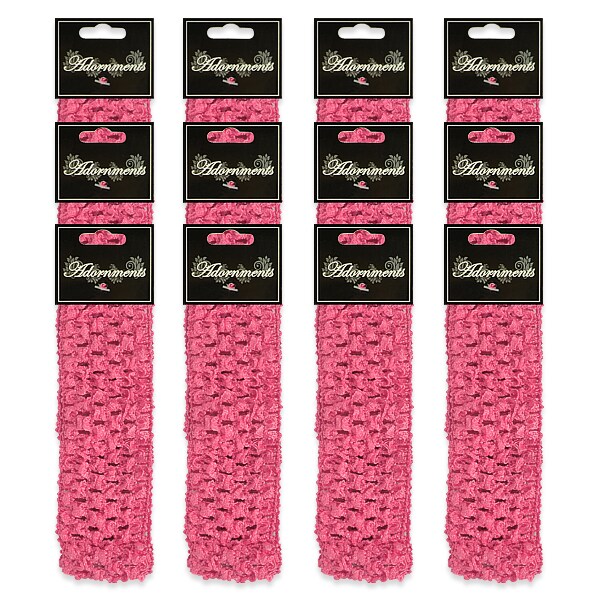 Pack of 12 Crochet Stretch Headbands