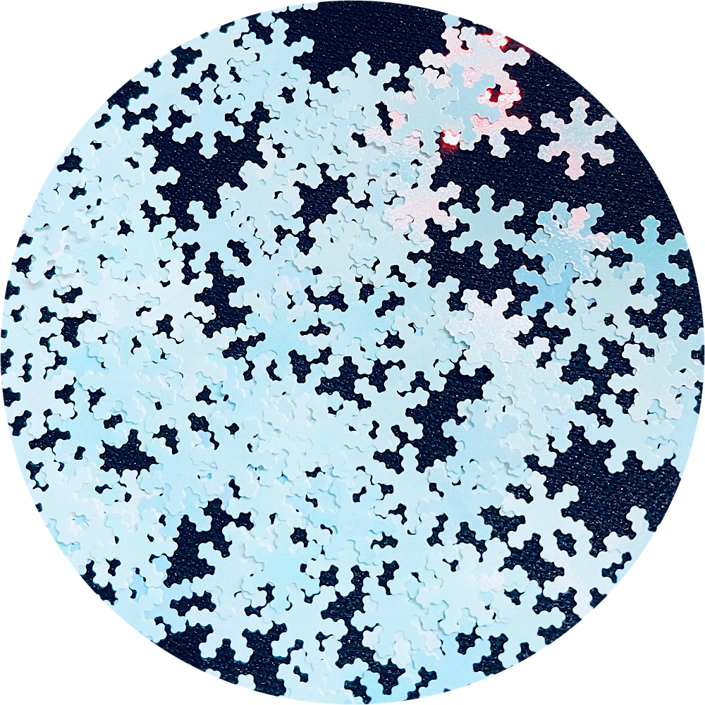 Polyester Glitter - Snowflakes Glitter Shapes by Glitter Heart Co.™