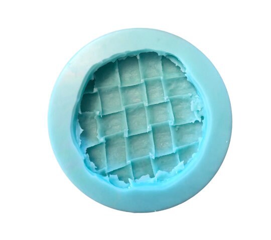 2.85 Inch Lattice Pie Crust Topper| Pie Crust Shape Silicone Mold| Soap| Candle | Mold for Wax| Mold for Resin| Not Food Grade