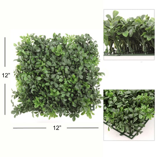 Enhance Your Space with Artificial Boxwood Panels - Perfect for Indoor/Outdoor Use, Floral Home by Artificial Flowers