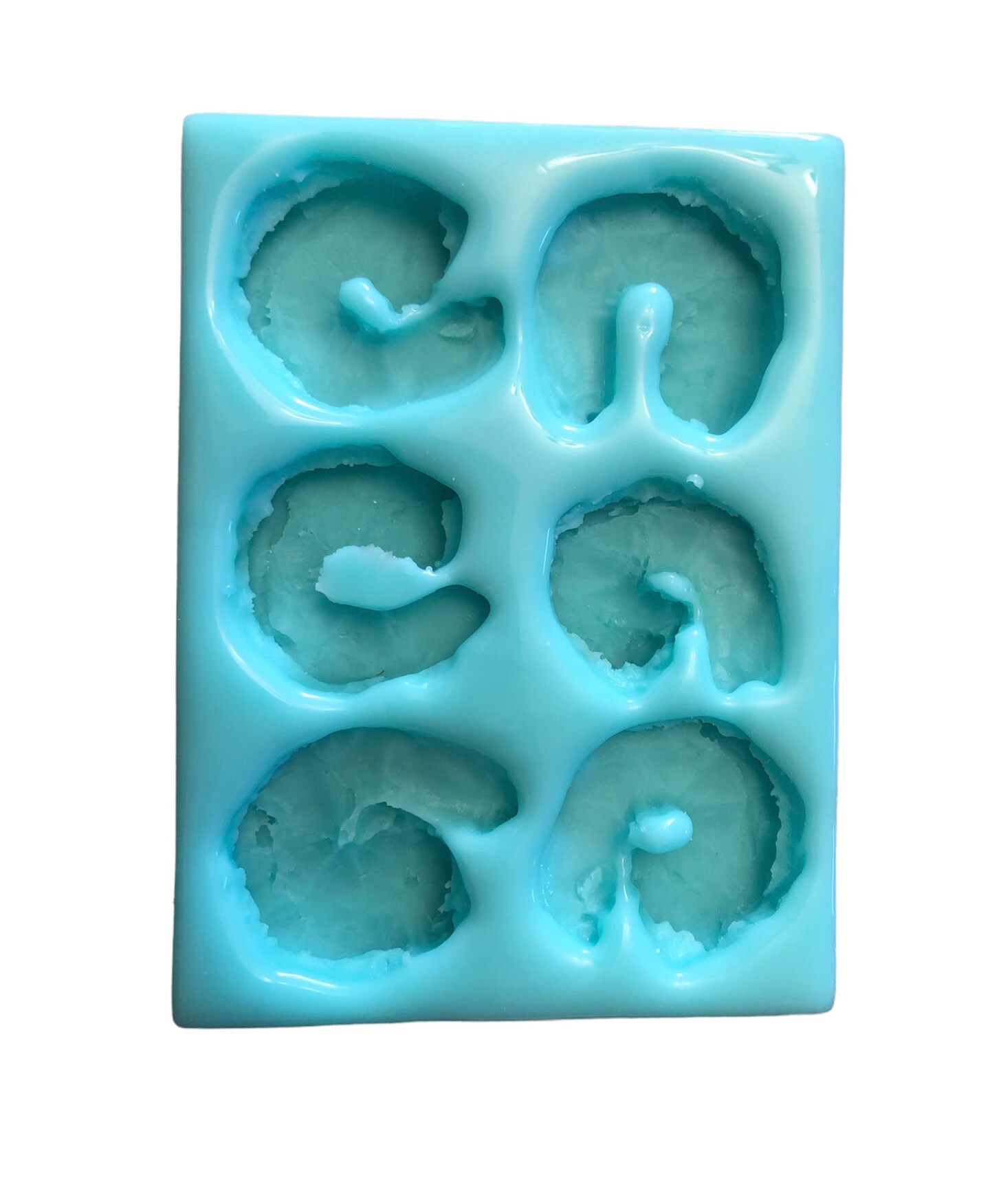 6pc Cooked Shrimp Silicone Mold. No Head with Tail OFF |For Candle| Soap Embeds Mold. Mold for Wax, & Resin.| Not Food Grade