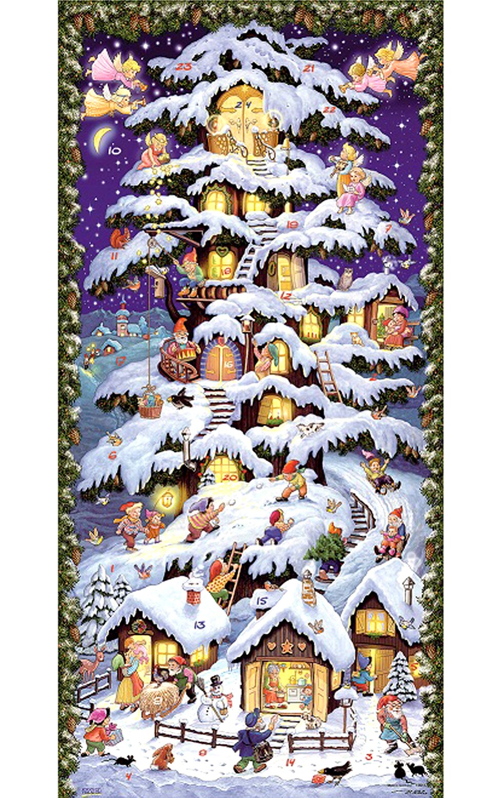 Advent-Angel/Elf Tree Each | Michaels