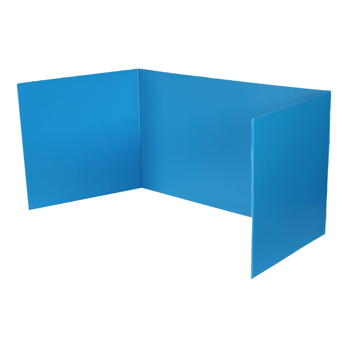Flipside Products Blue Premium Corrugated Plastic Study Carrels Pack